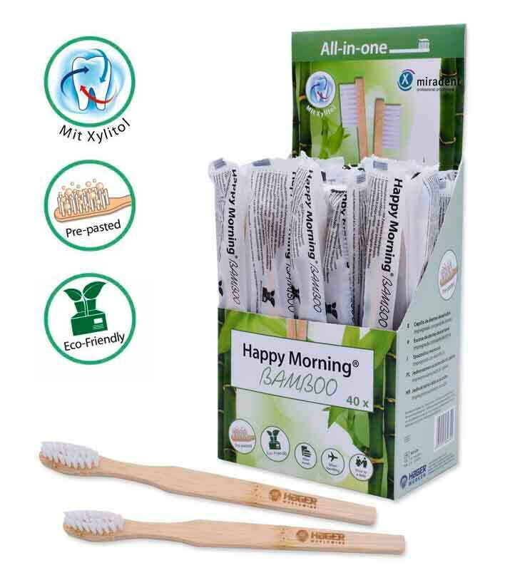 Cepillos biodegradables Happy Morning Bamboo Cepillos biodegradables Happy Morning Bamboo