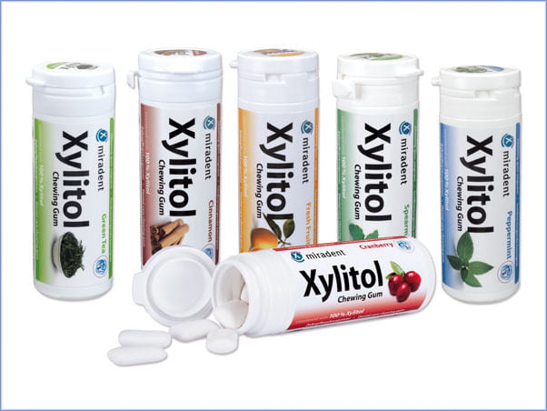 Chicles con xylitol Miradent, bote 30 grageas Chicles con xylitol Miradent, bote 30 grageas