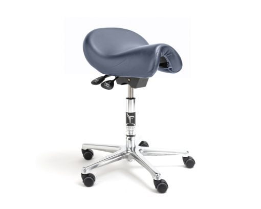 Taburete dental Bambach grande - Blue Heron Piel Taburete dental Bambach grande - Blue Heron Piel
