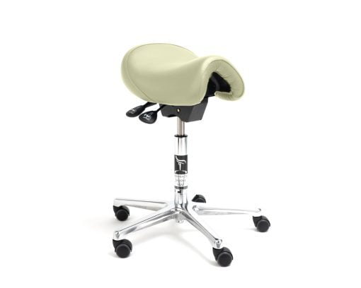 Taburete dental Bambach estándar - Ivory Piel Taburete dental Bambach estándar - Ivory Piel