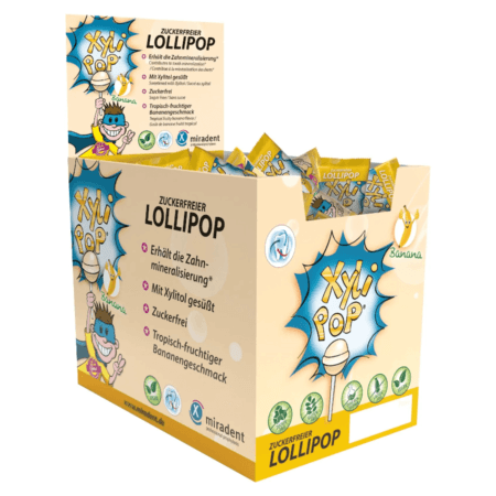 Xylipop Lolli Plátano, 50 unidades x 6gr Xylipop Lolli Plátano, 50 unidades x 6gr